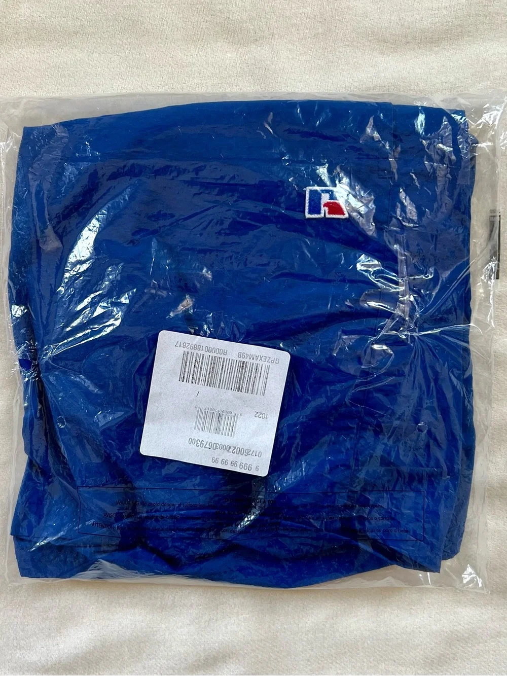 Russell Athletic Nylon Shorts Blue\White Size M